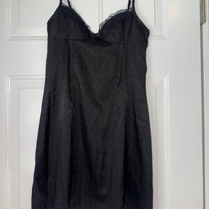 Princess Polly Black Mini Slip Dress